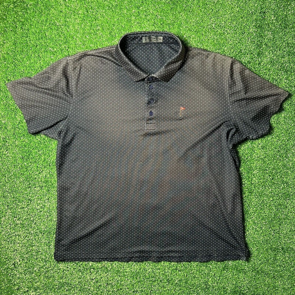 G-Fore Golf Polo Shirt Men’s Size XL Blue With White Polk Dots (has Fading)